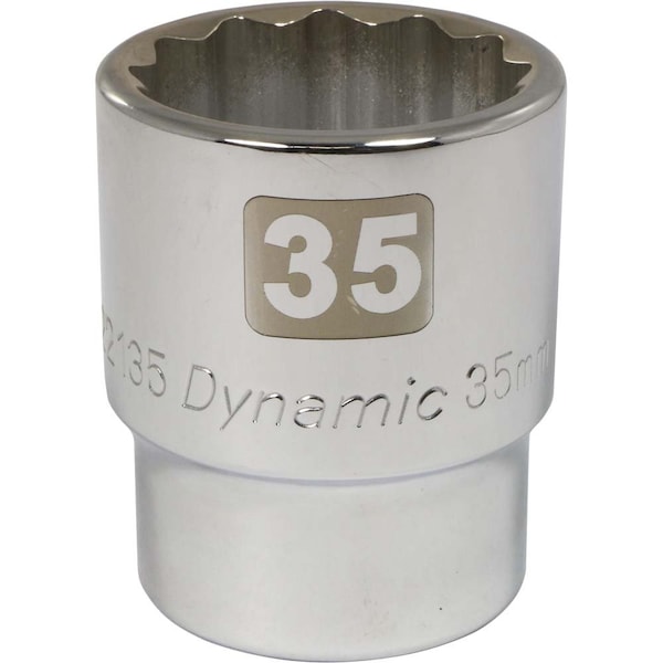 3/4" Drive, 35mm Metric Socket, 12 Points